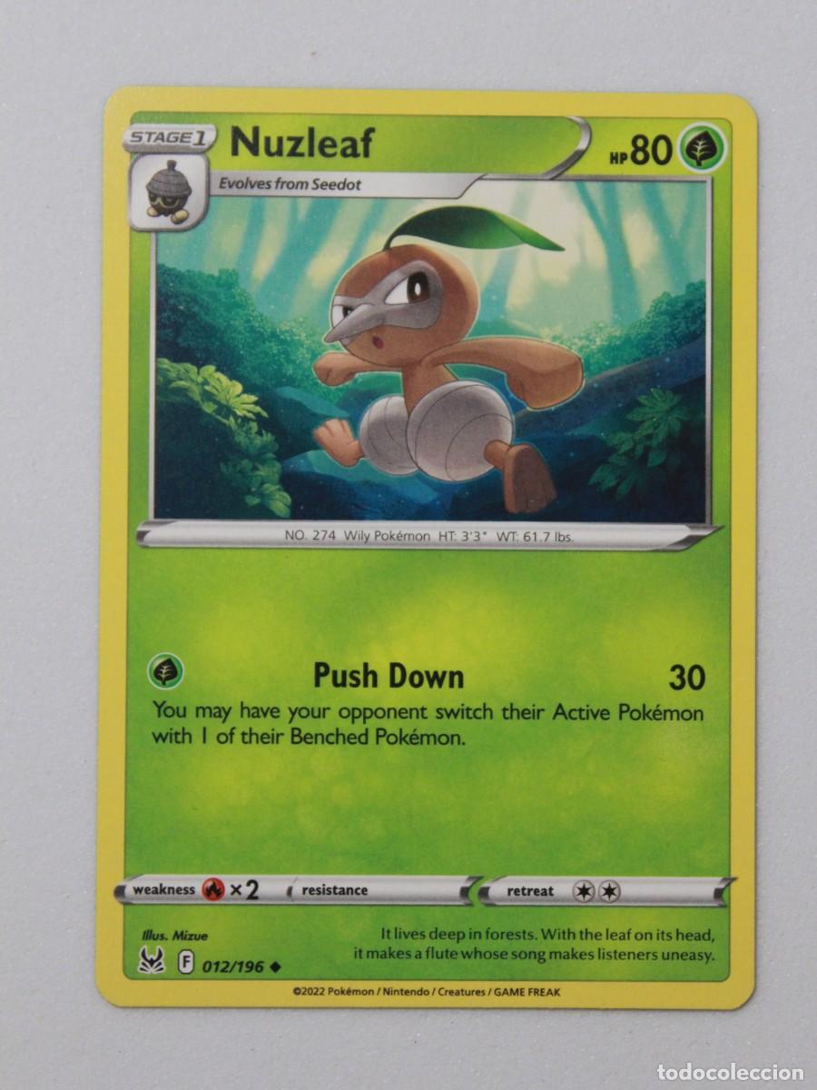Trading Cards: Nuzleaf 012/196 Pok&eacute;mon TCG Lost Origin Carta Pok&eacute;mon