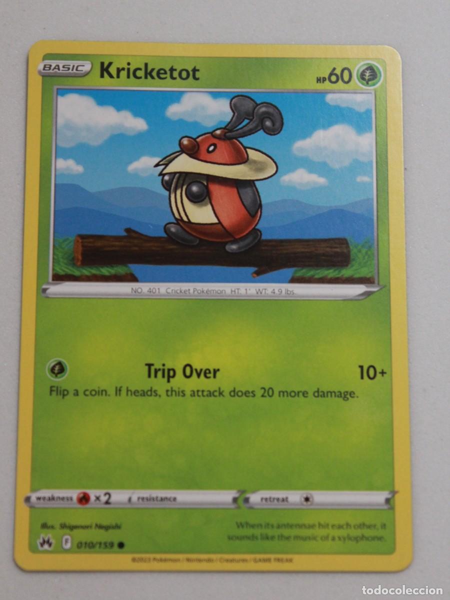 Trading Cards: Kricketot 010/159 Pok&eacute;mon TCG Crown Zenith Carta Pok&eacute;mon