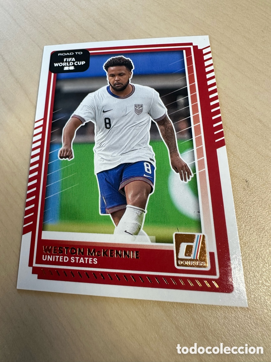 Figurine Collezionabili: WESTON MCKENNIE USA 24 DONRUSS ROAD TO FIFA WORLD CUP 26 USA CAN MEX 2026 MUNDIAL PANINI