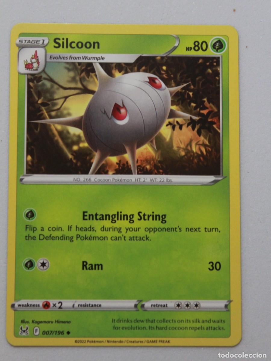 Trading Cards: Silcoon 007/196 Pok&eacute;mon TCG Lost Origin Carta Pok&eacute;mon