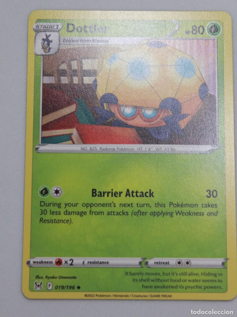 Trading Cards: Dottler Reverse Holo 019/196 Pok&eacute;mon TCG Lost Origin Carta Pok&eacute;mon