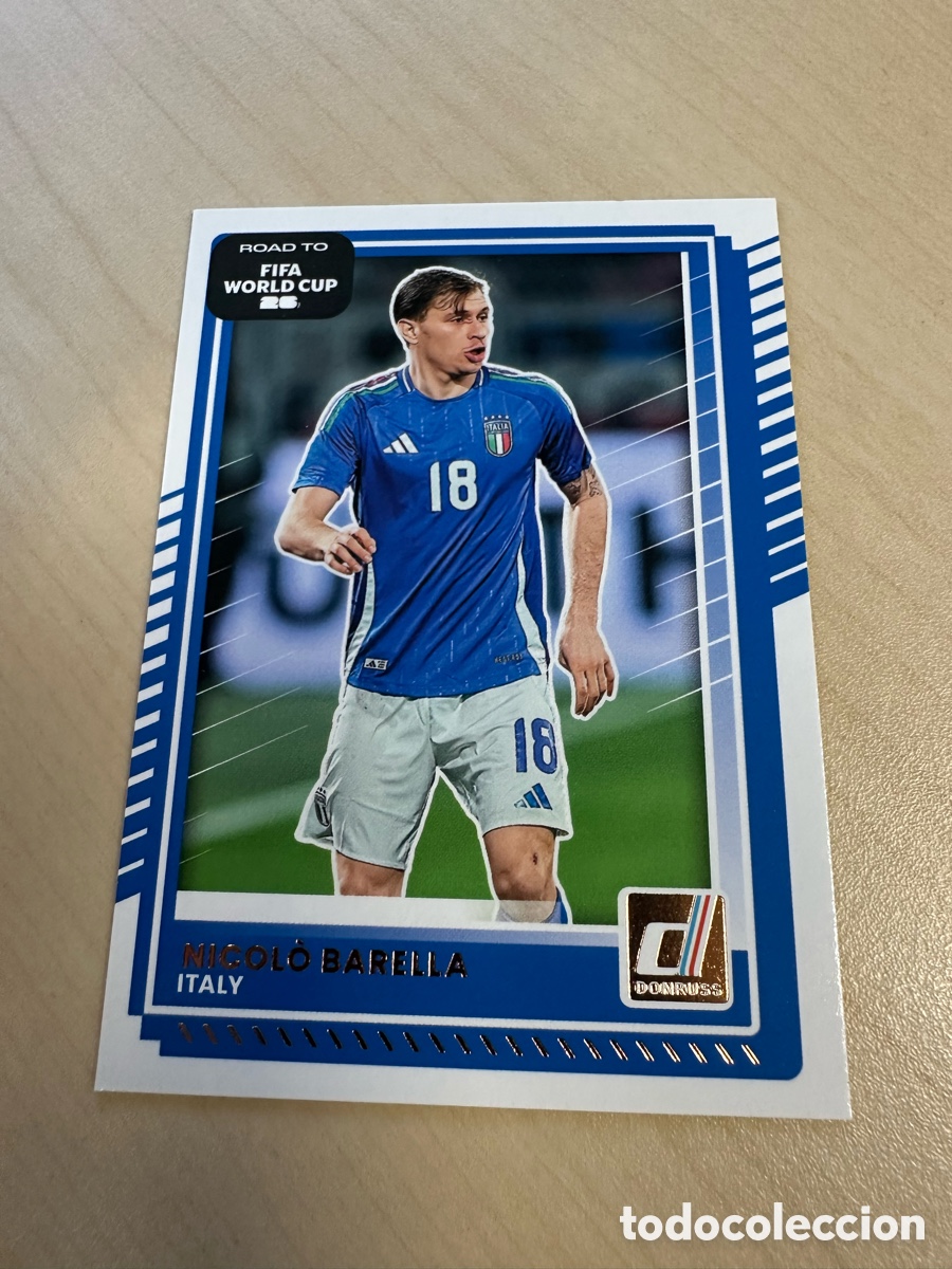 Trading cards: NICOLO BARELLA ITALIA 114 DONRUSS ROAD TO FIFA WORLD CUP USA CAN MEX 26 MUNDIAL 2026 PANINI