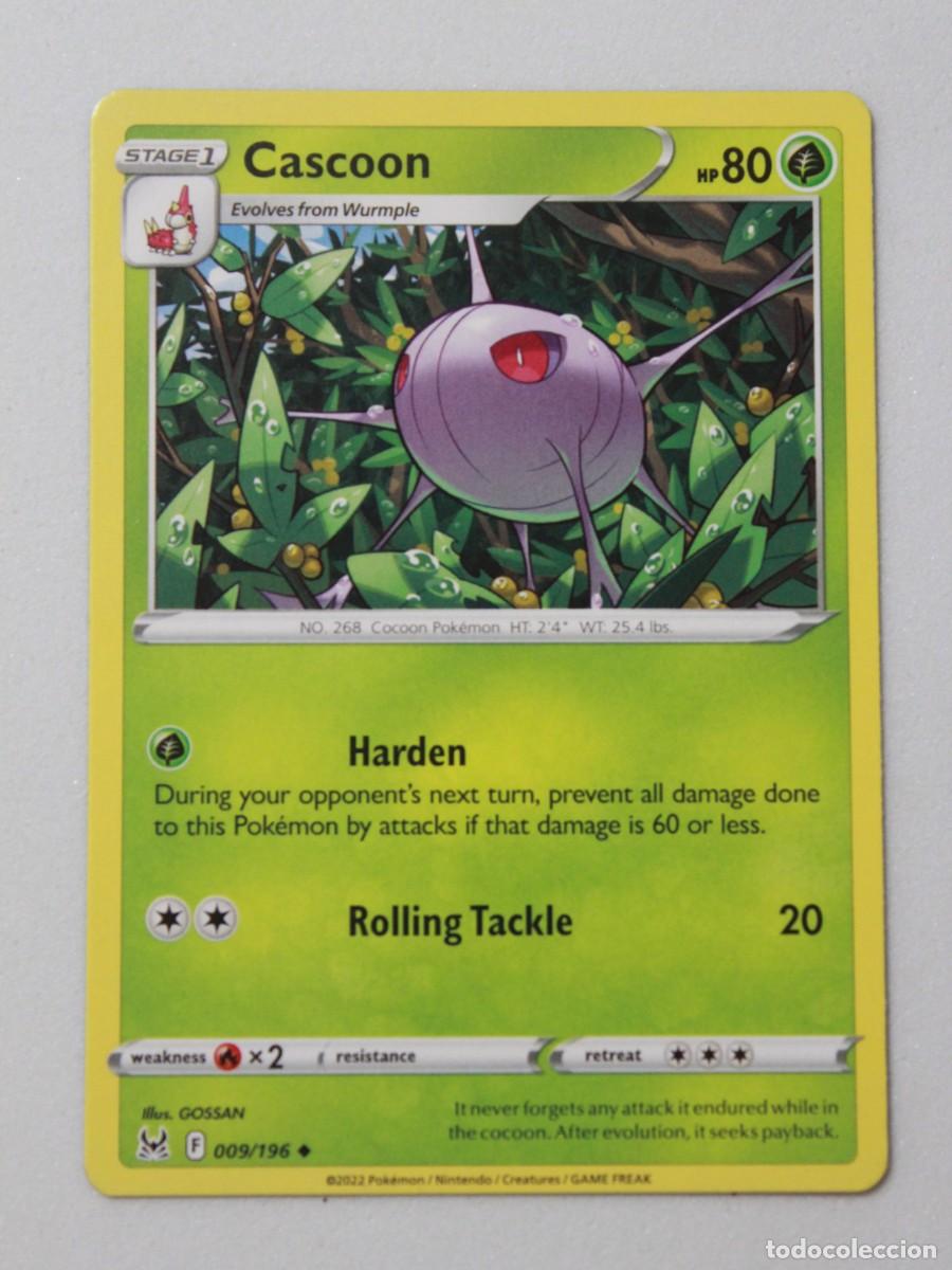 Trading Cards: Cascoon 009/196 Pok&eacute;mon TCG Lost Origin Carta Pok&eacute;mon