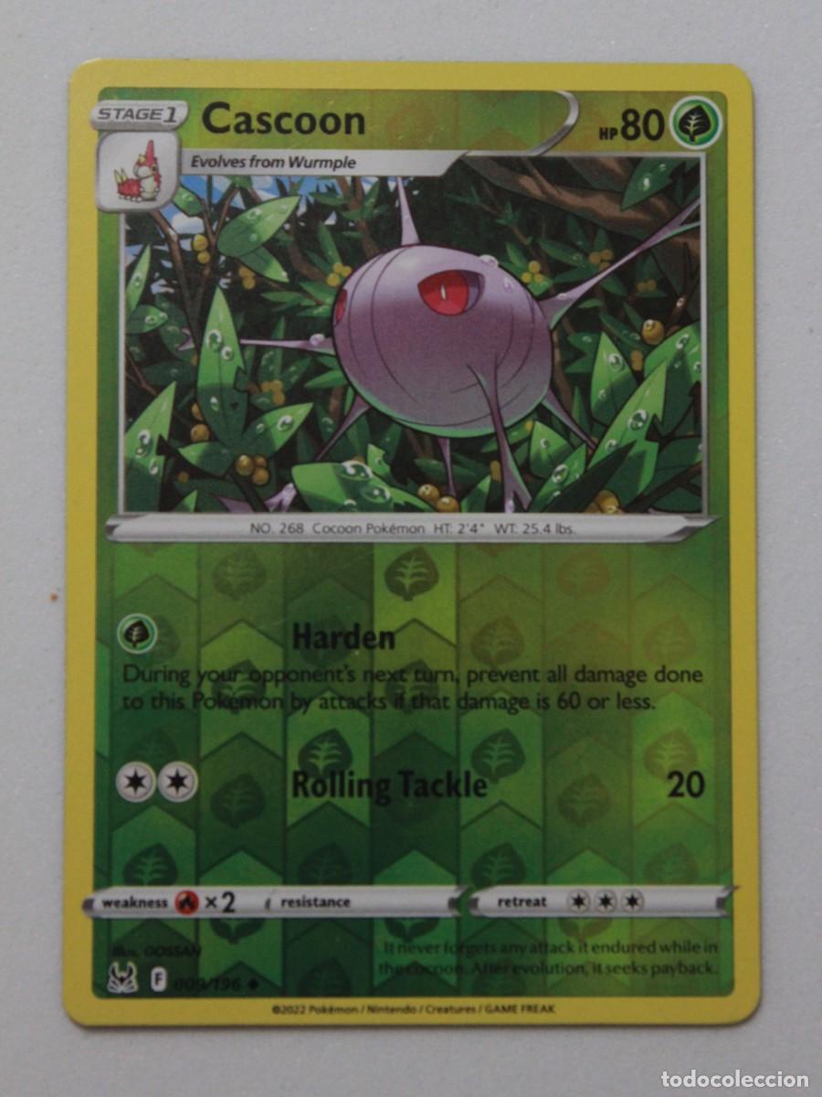 Trading Cards: Cascoon Reverse Holo 005/196 Pok&eacute;mon TCG Lost Origin