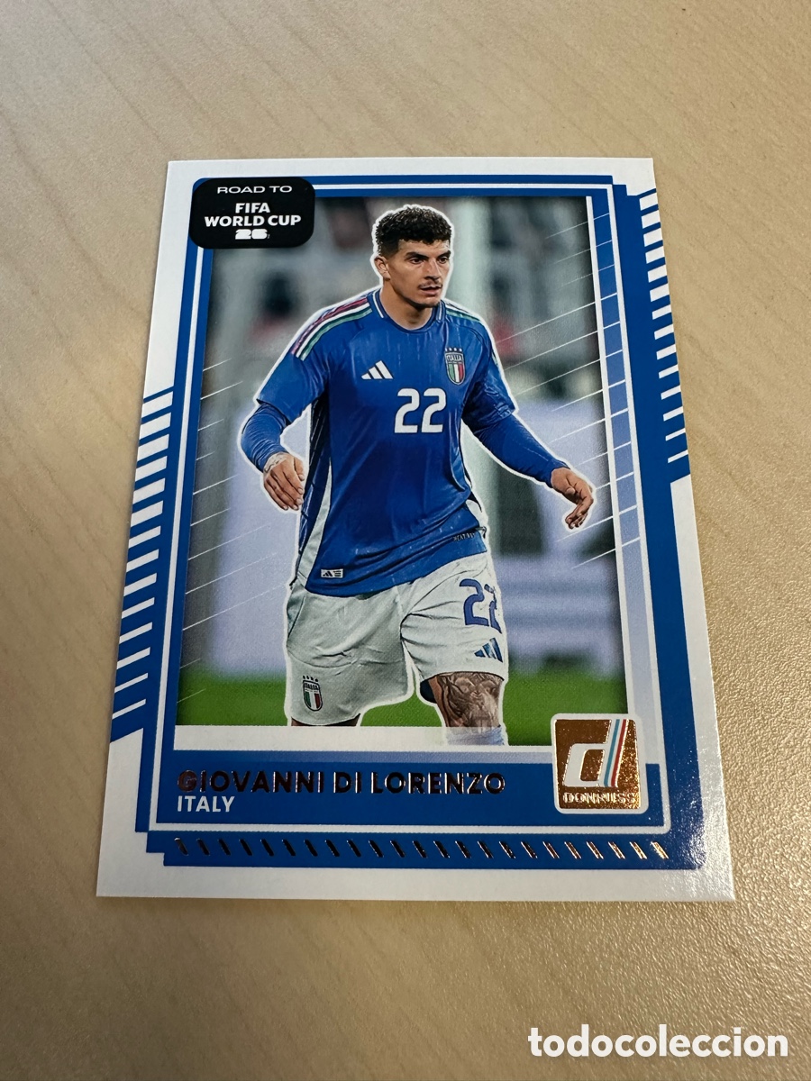Trading cards: GIOVANNI DI LORENZO ITALIA 117 DONRUSS ROAD TO FIFA WORLD CUP USA CAN MEX 26 MUNDIAL 2026 PANINI