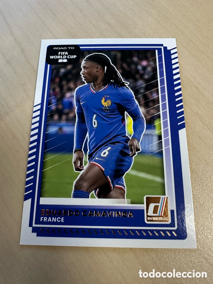 Figurine Collezionabili: EDUARDO CAMAVINGA FRANCIA 141 DONRUSS ROAD TO FIFA WORLD CUP USA CAN MEX 26 MUNDIAL 2026 PANINI