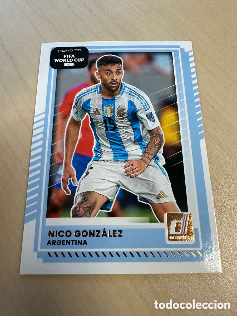 Trading Cards: NICO GONZALEZ ARGENTINA 159 DONRUSS ROAD TO FIFA WORLD CUP USA CAN MEX 26 MUNDIAL 2026 PANINI