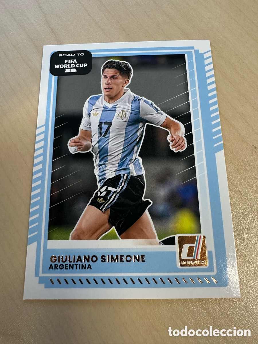 Trading Cards: GIULIANO SIMEONE ARGENTINA 165 DONRUSS ROAD TO FIFA WORLD CUP USA CAN MEX 26 MUNDIAL 2026 PANINI