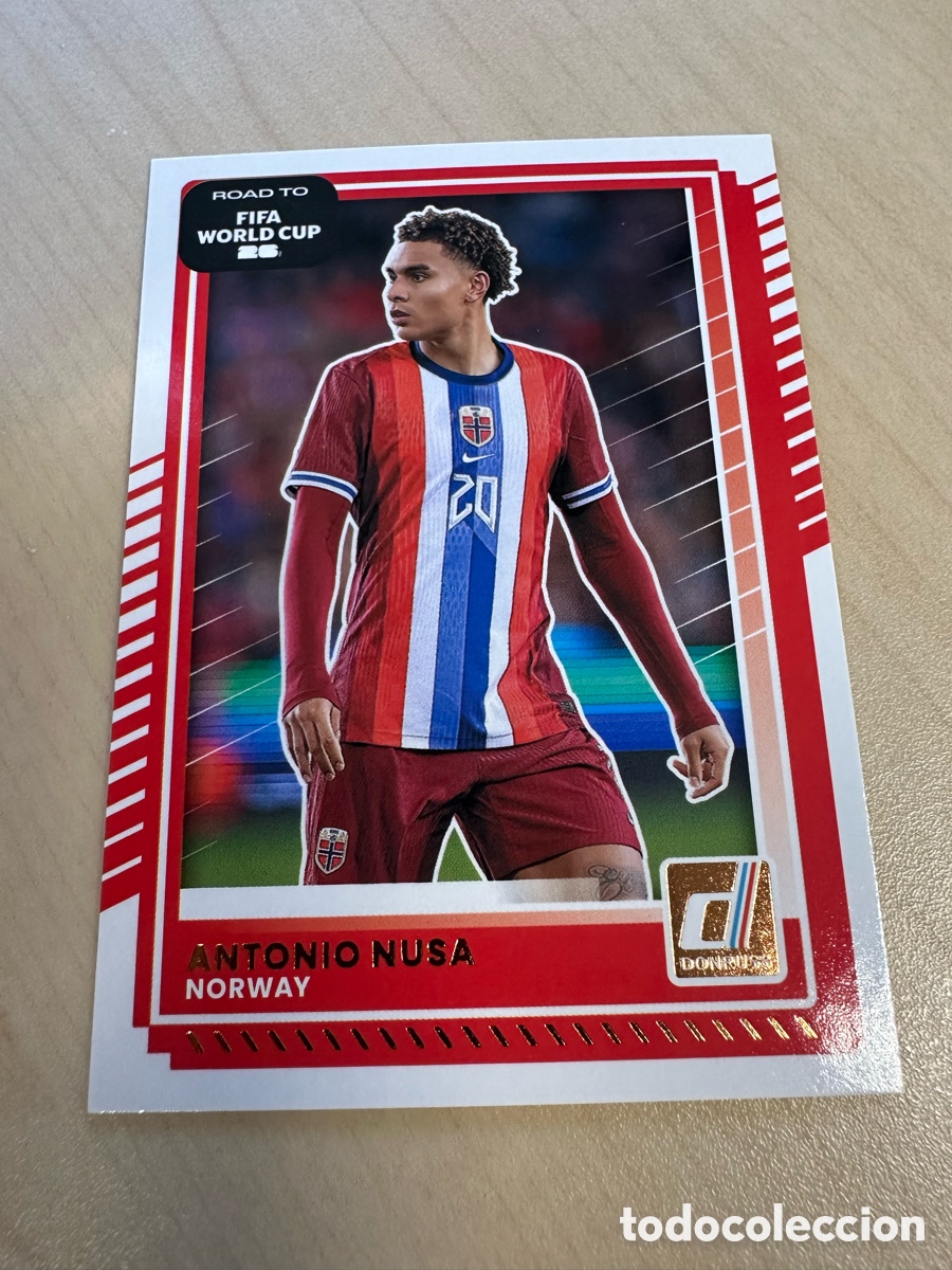 Trading Cards: ANTONIO NUSA NORUEGA 168 DONRUSS ROAD TO FIFA WORLD CUP USA CAN MEX 26 MUNDIAL 2026 PANINI