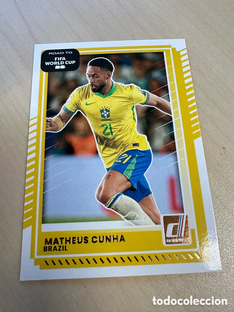 Trading Cards: MATHEUS CUNHA BRASIL 182 DONRUSS ROAD TO FIFA WORLD CUP USA CAN MEX 26 MUNDIAL 2026 PANINI