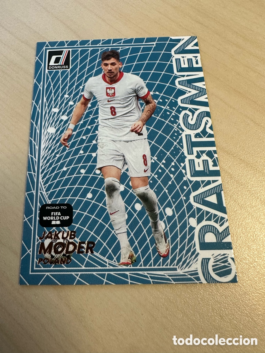 Trading Cards: JAKUB MODER POLONIA CRAFTSMEN 24 DONRUSS ROAD TO FIFA WORLD CUP USA CAN MEX 26 MUNDIAL 2026 PANINI
