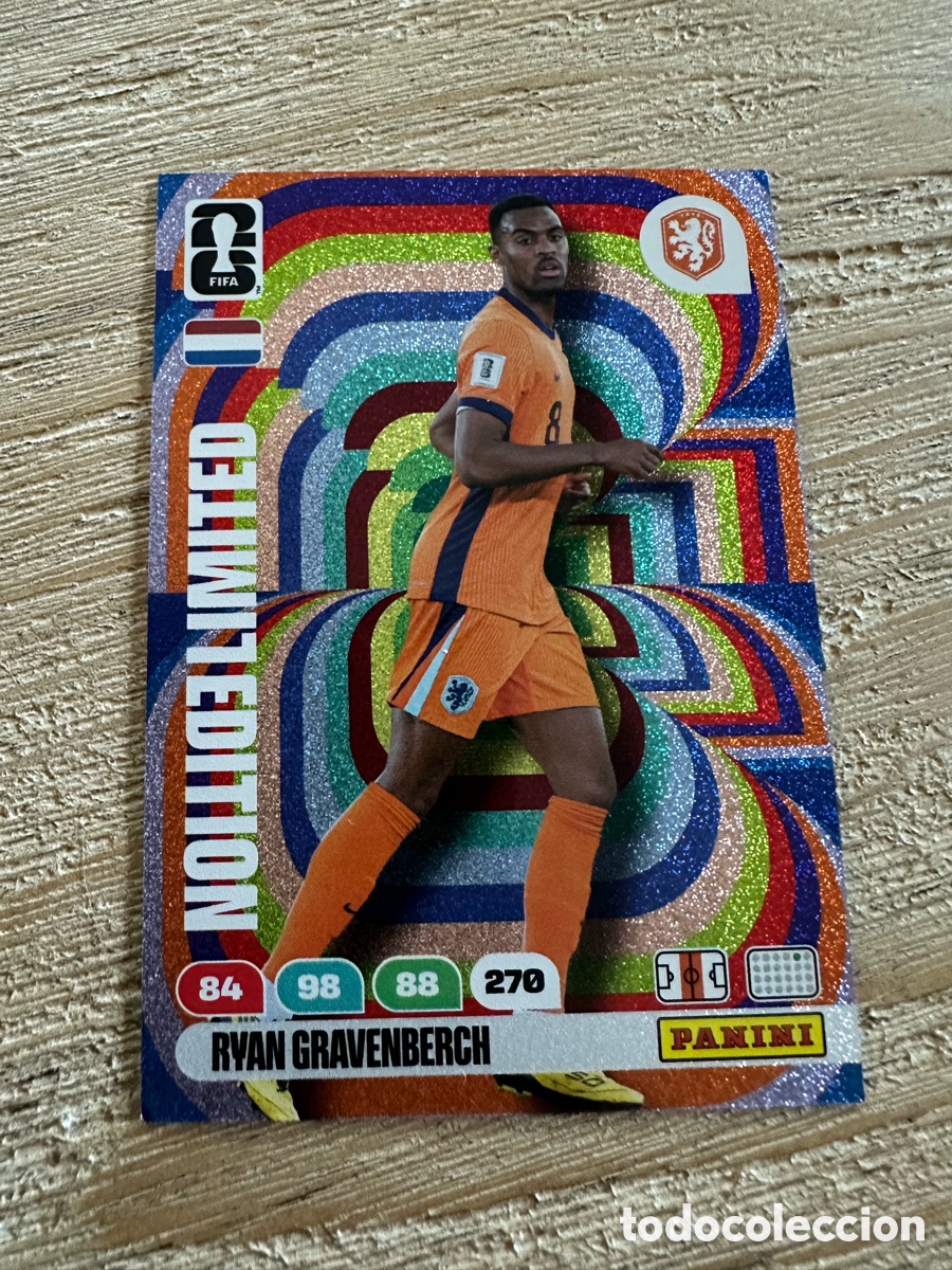 Sammelkarten: RYAN GRAVENBERCH PAISES BAJOS LIMITED EDITION ADRENALYN XL FIFA WORLD CUP 26 MUNDIAL 2026 PANINI