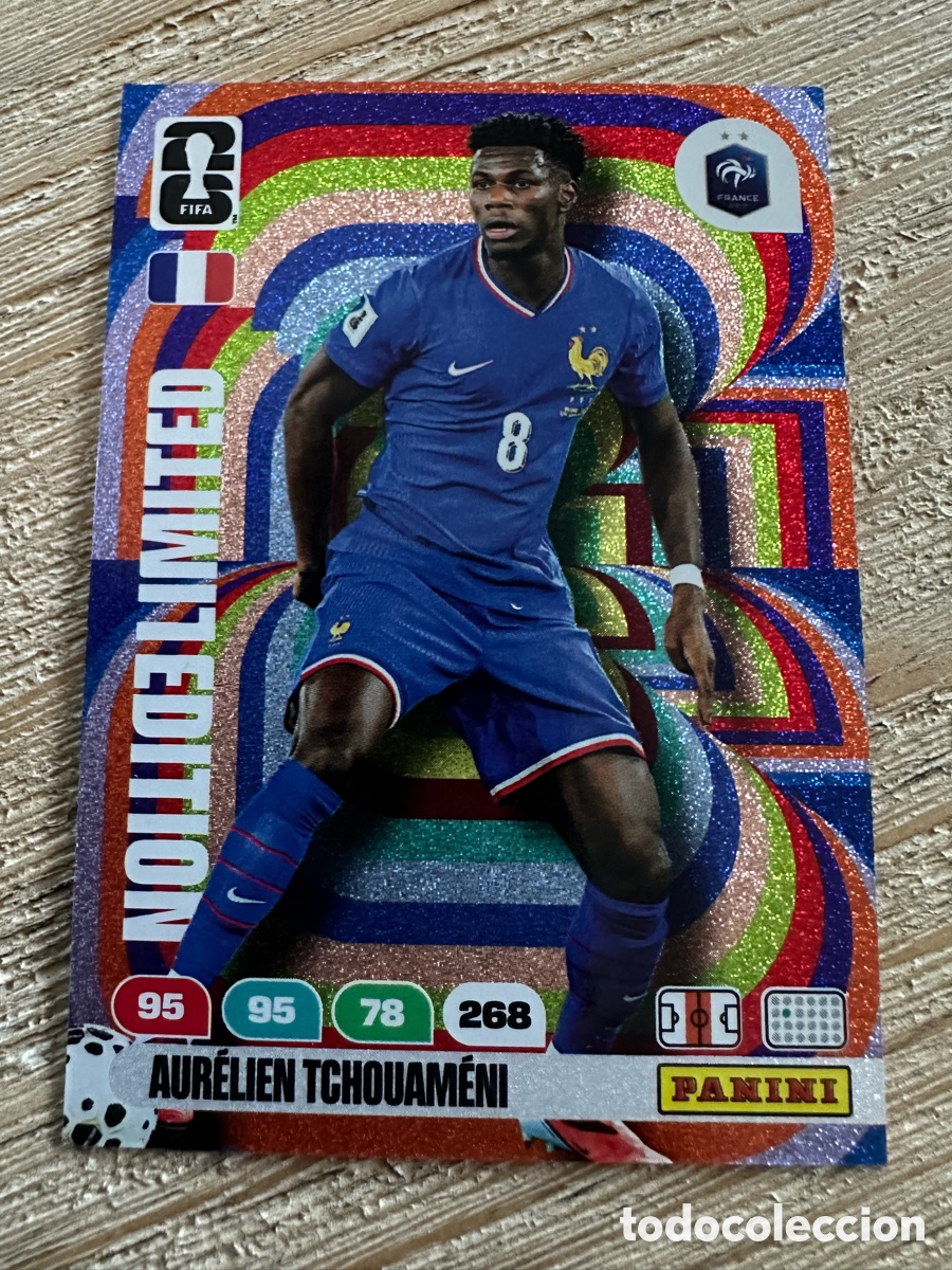 Cartes &agrave; &Eacute;changer: AURELIEN TCHOUAMENI FRANCIA LIMITED EDITION ADRENALYN XL FIFA WORLD CUP 26 MUNDIAL 2026 PANINI