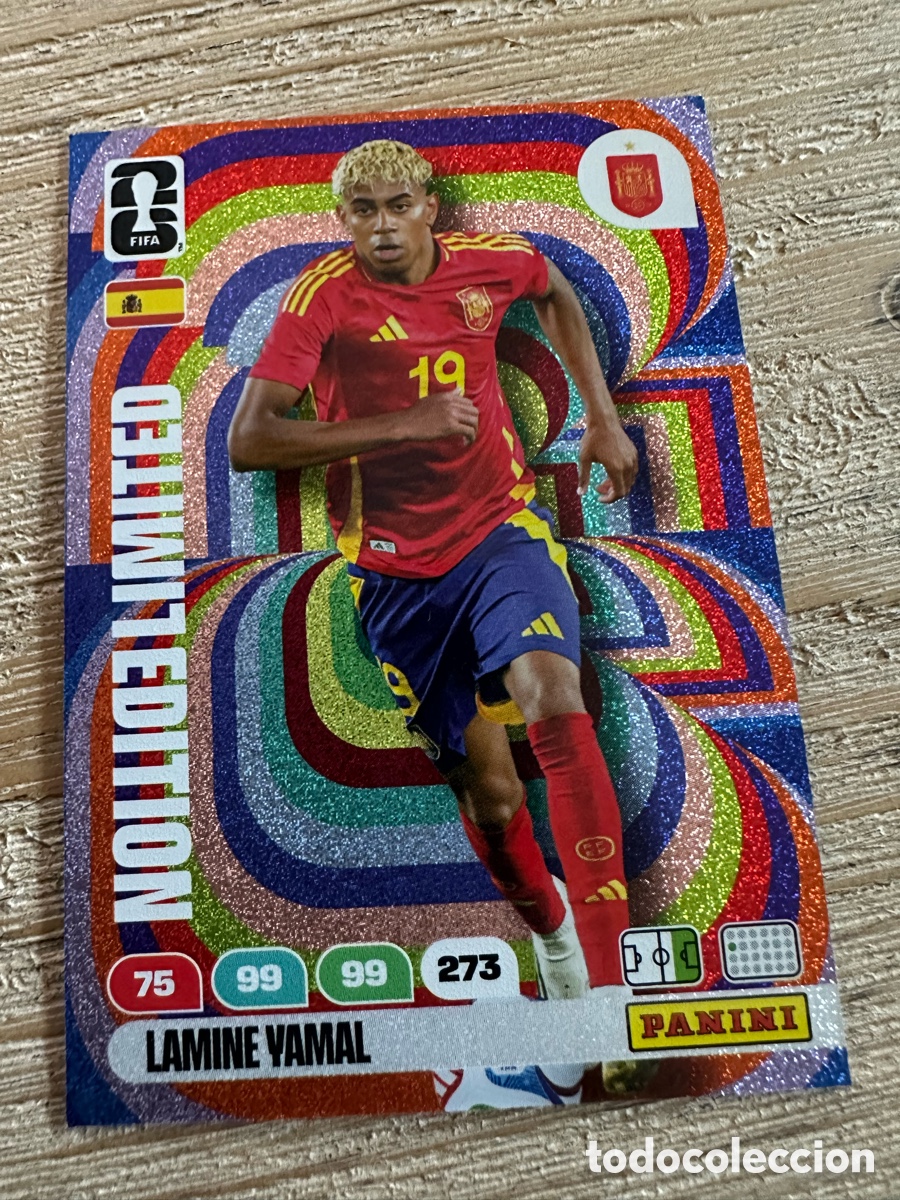Cartes &agrave; &Eacute;changer: LAMINE YAMAL ESPA&Ntilde;A LIMITED EDITION ADRENALYN XL FIFA WORLD CUP 26 MUNDIAL 2026 PANINI