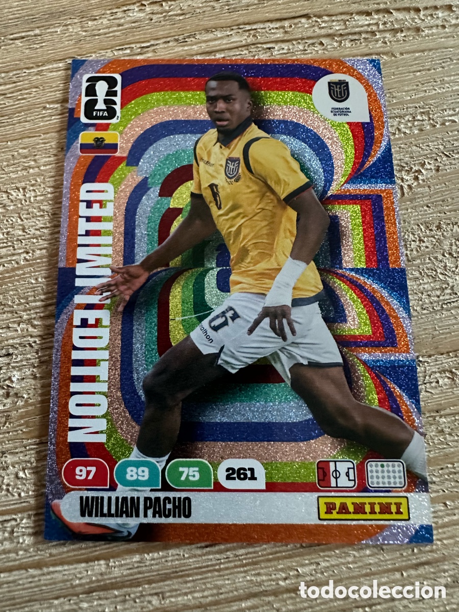 Cartes &agrave; &Eacute;changer: WILLIAM PACHO COLOMBIA LIMITED EDITION ADRENALYN XL FIFA WORLD CUP 26 MUNDIAL 2026 PANINI