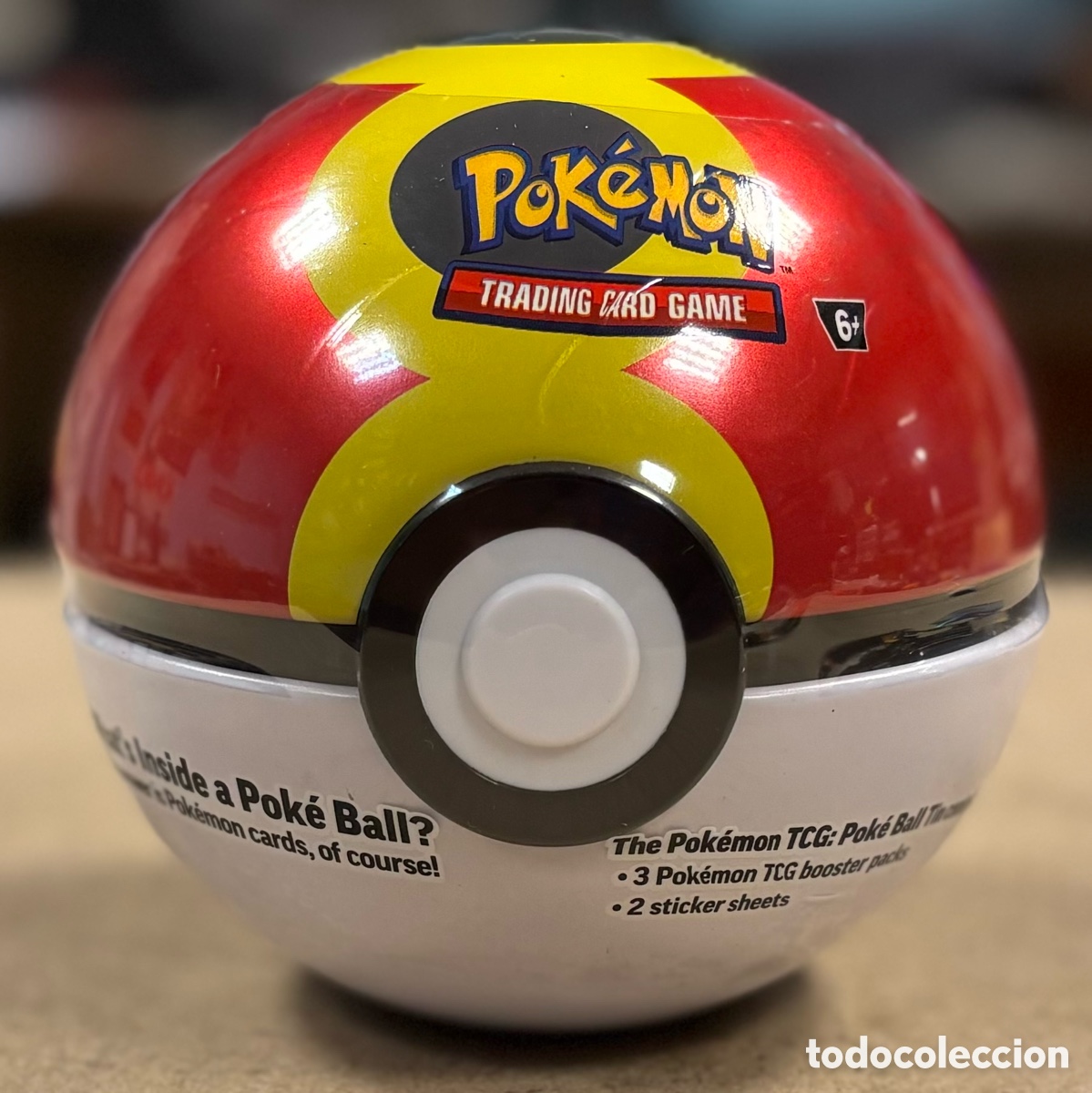 Cartes &agrave; &Eacute;changer: LATA POK&Eacute;MON TCG POK&Eacute; BALL TIN. SELLADA. CONTIENE 3 SOBRES SELLADOS Y 2 STICKERS.