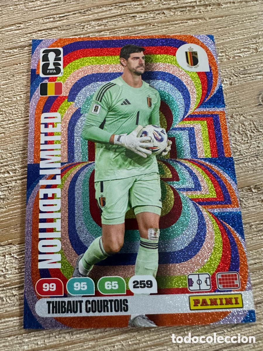 Sammelkarten: THIBAUT COURTOIS BELGICA LIMITED EDITION ADRENALYN XL FIFA WORLD CUP 26 MUNDIAL 2026 PANINI