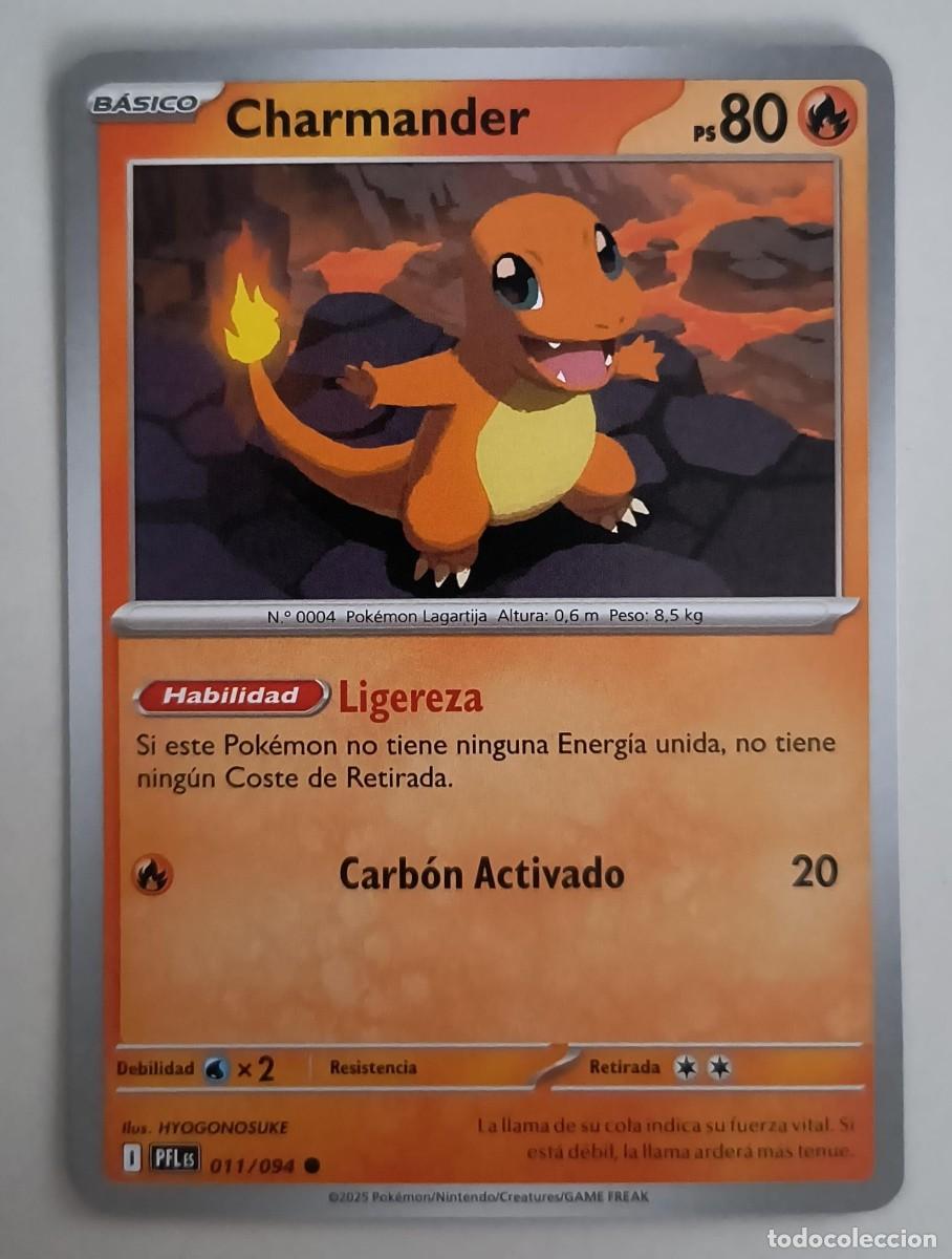 Trading Cards: CARTA POKEMON CHARMANDER 11/94 - ESPA&Ntilde;OL - COLECCION FUEGOS FANTASMALES - TRADING CARDS