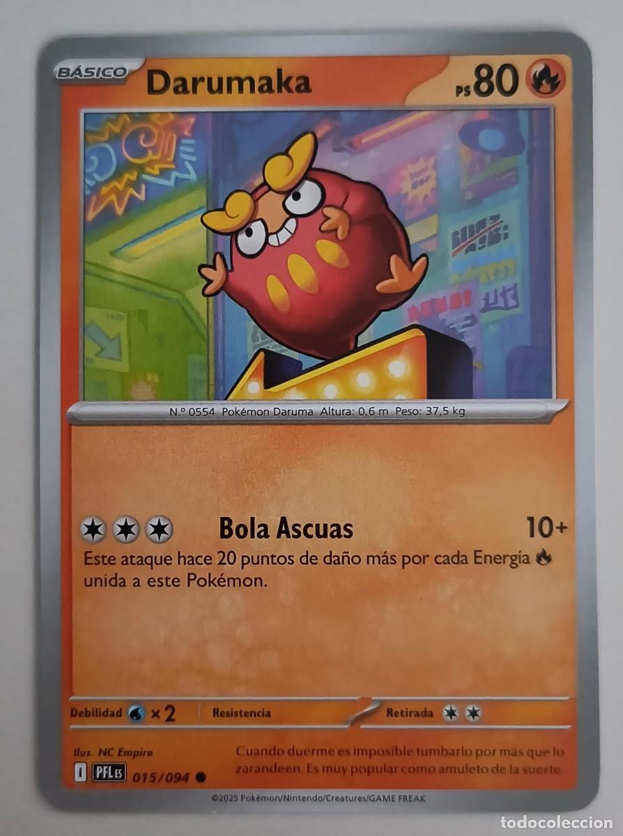 Trading Cards: CARTA POKEMON DARUMAKA 15/94 - ESPA&Ntilde;OL - COLECCION FUEGOS FANTASMALES - TRADING CARDS
