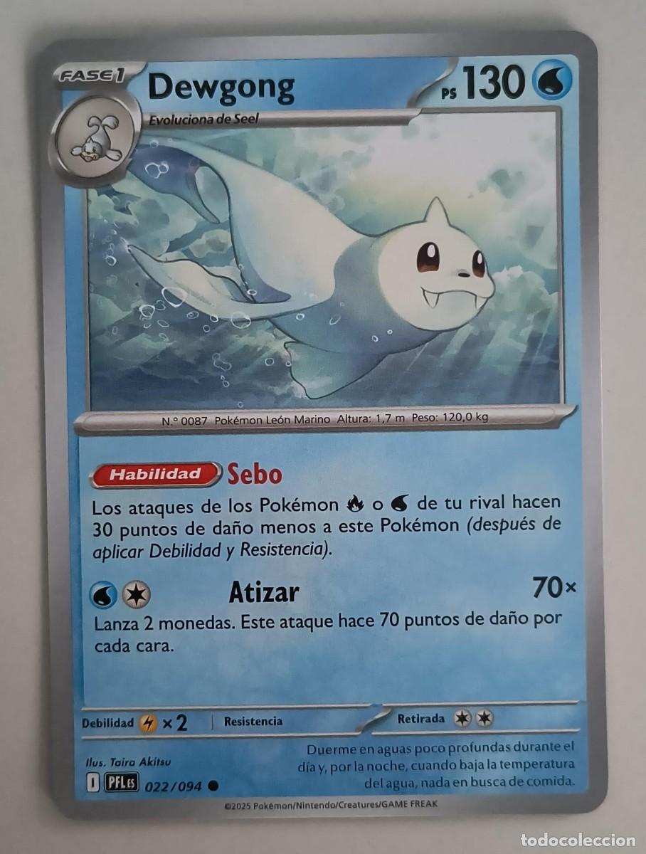 Trading Cards: CARTA POKEMON DEWGONG 22/94 - ESPA&Ntilde;OL - COLECCION FUEGOS FANTASMALES - TRADING CARDS