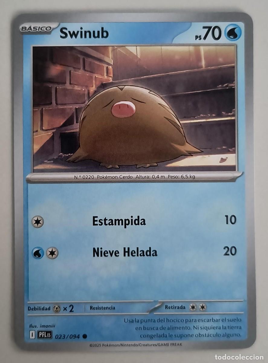 Trading Cards: CARTA POKEMON SWINUB 23/94 - ESPA&Ntilde;OL - COLECCION FUEGOS FANTASMALES - TRADING CARDS