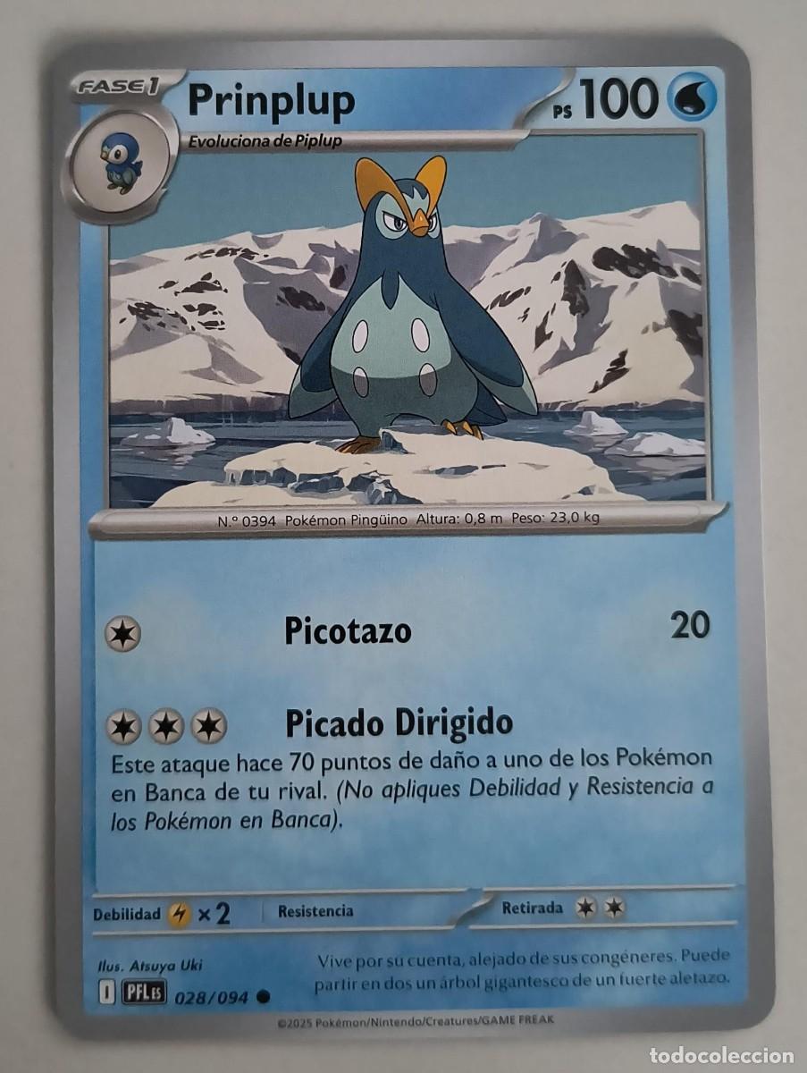 Trading Cards: CARTA POKEMON PRINPLUP 28/94 - ESPA&Ntilde;OL - COLECCION FUEGOS FANTASMALES - TRADING CARDS