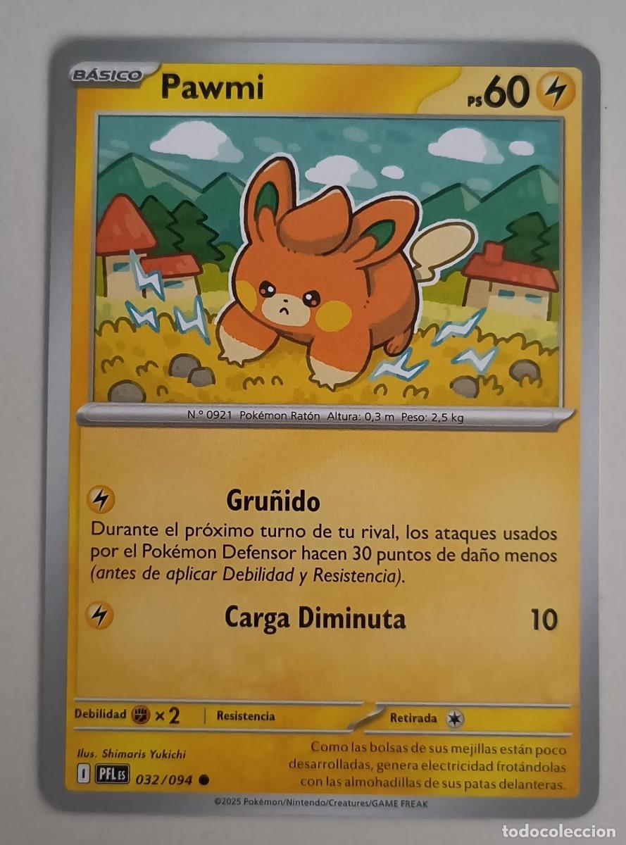 Trading Cards: CARTA POKEMON PAWMI 32/94 - ESPA&Ntilde;OL - COLECCION FUEGOS FANTASMALES - TRADING CARDS