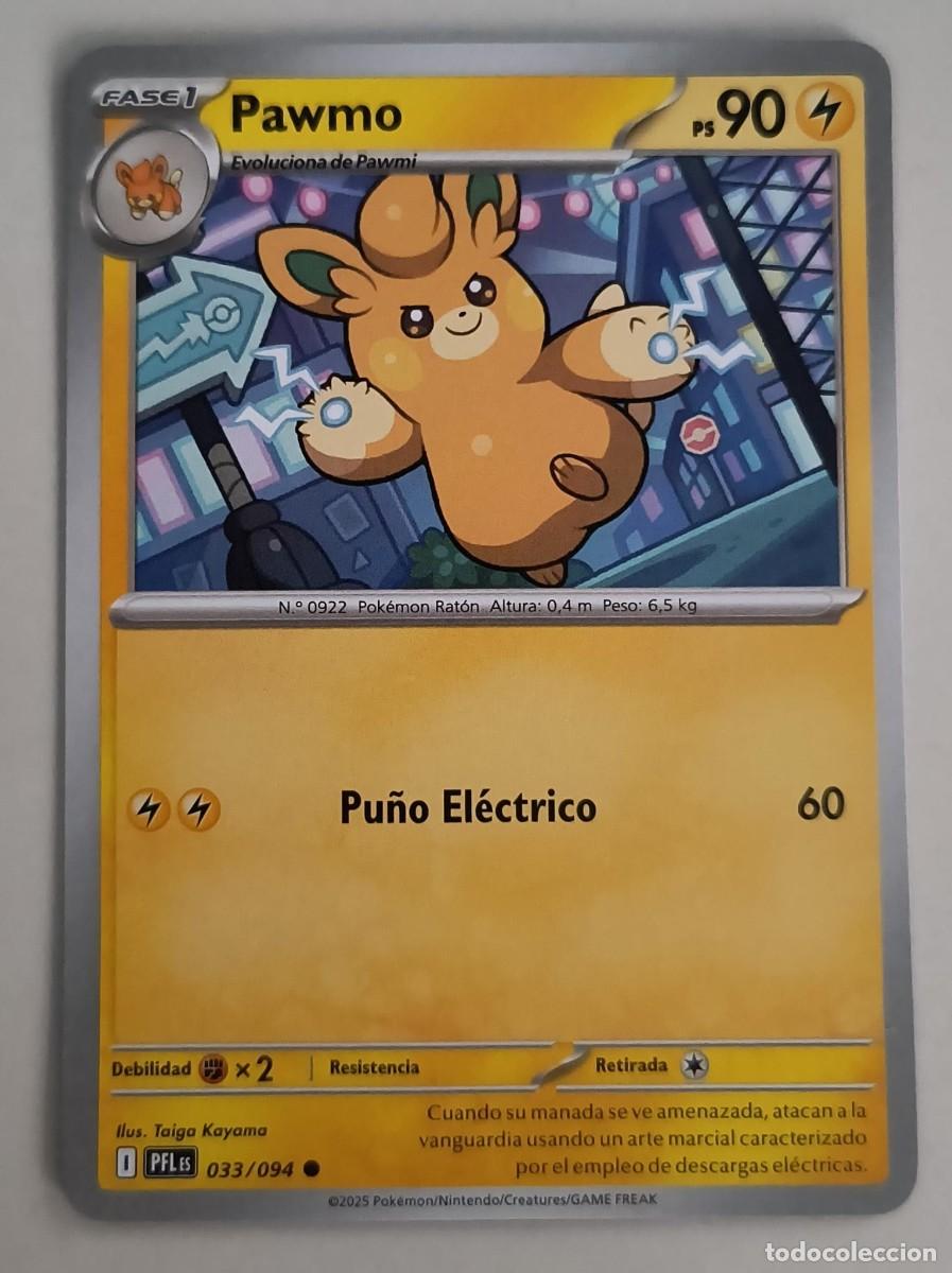 Trading Cards: CARTA POKEMON PAWMO 33/94 - ESPA&Ntilde;OL - COLECCION FUEGOS FANTASMALES - TRADING CARDS