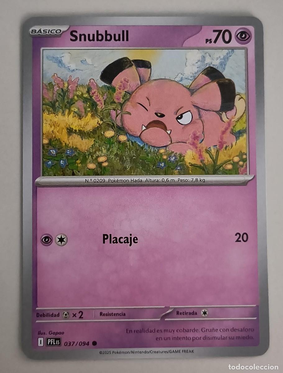 Trading Cards: CARTA POKEMON SNUBBULL 37/94 - ESPA&Ntilde;OL - COLECCION FUEGOS FANTASMALES - TRADING CARDS