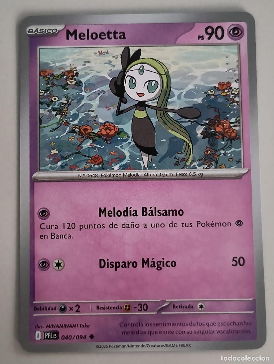 Trading Cards: CARTA POKEMON MELOETTA 40/94 - ESPA&Ntilde;OL - COLECCION FUEGOS FANTASMALES - TRADING CARDS