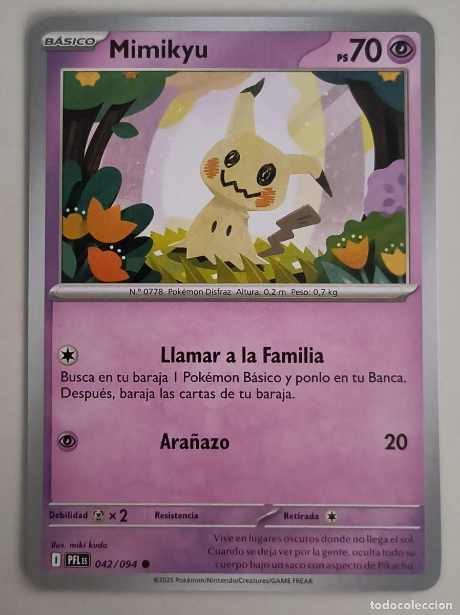 Trading Cards: CARTA POKEMON MIMIKYU 42/94 - ESPA&Ntilde;OL - COLECCION FUEGOS FANTASMALES - TRADING CARDS