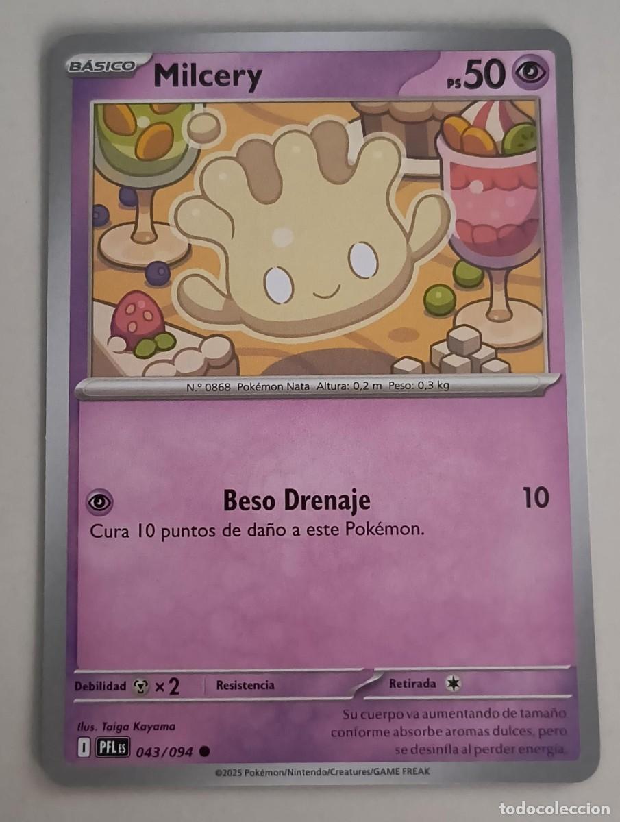 Trading Cards: CARTA POKEMON MILCERY 43/94 - ESPA&Ntilde;OL - COLECCION FUEGOS FANTASMALES - TRADING CARDS