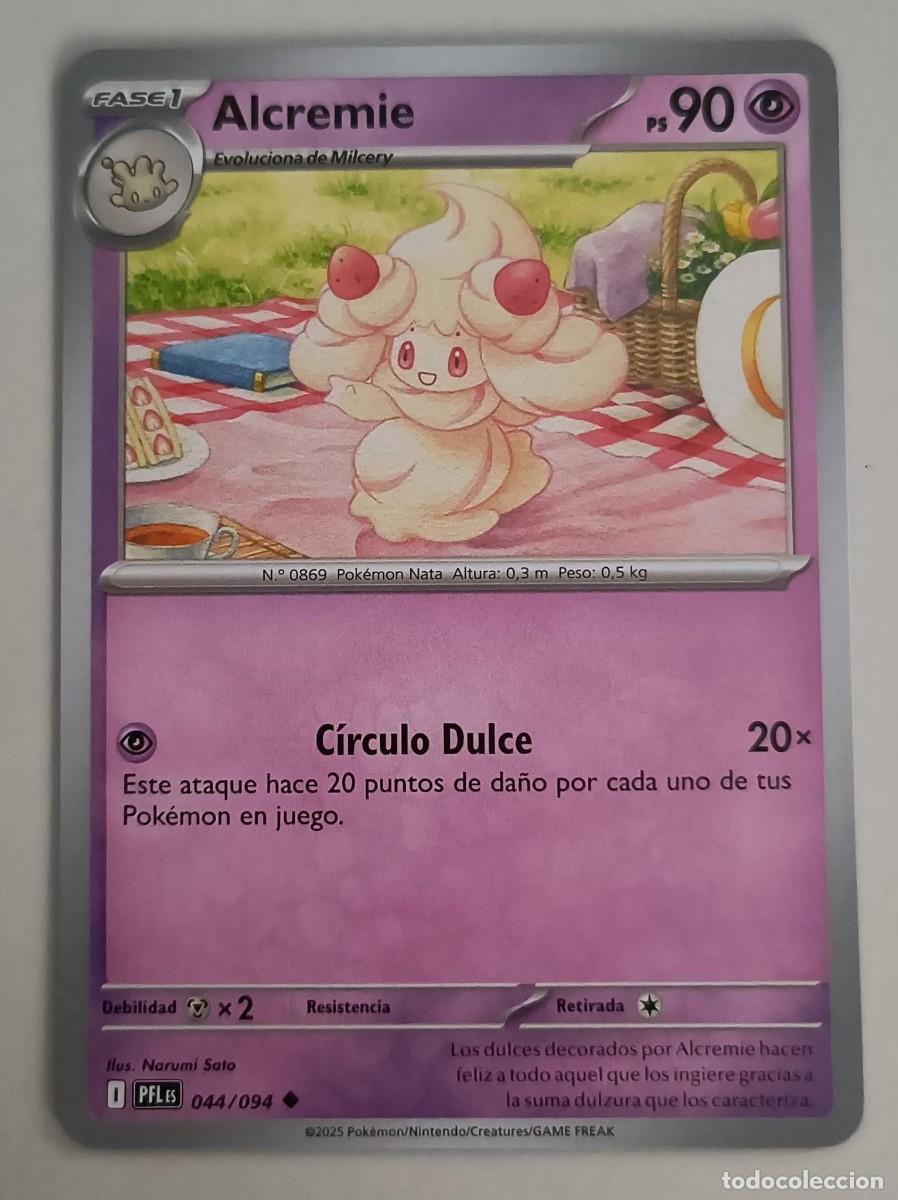 Trading Cards: CARTA POKEMON ALCREMIE 44/94 - ESPA&Ntilde;OL - COLECCION FUEGOS FANTASMALES - TRADING CARDS