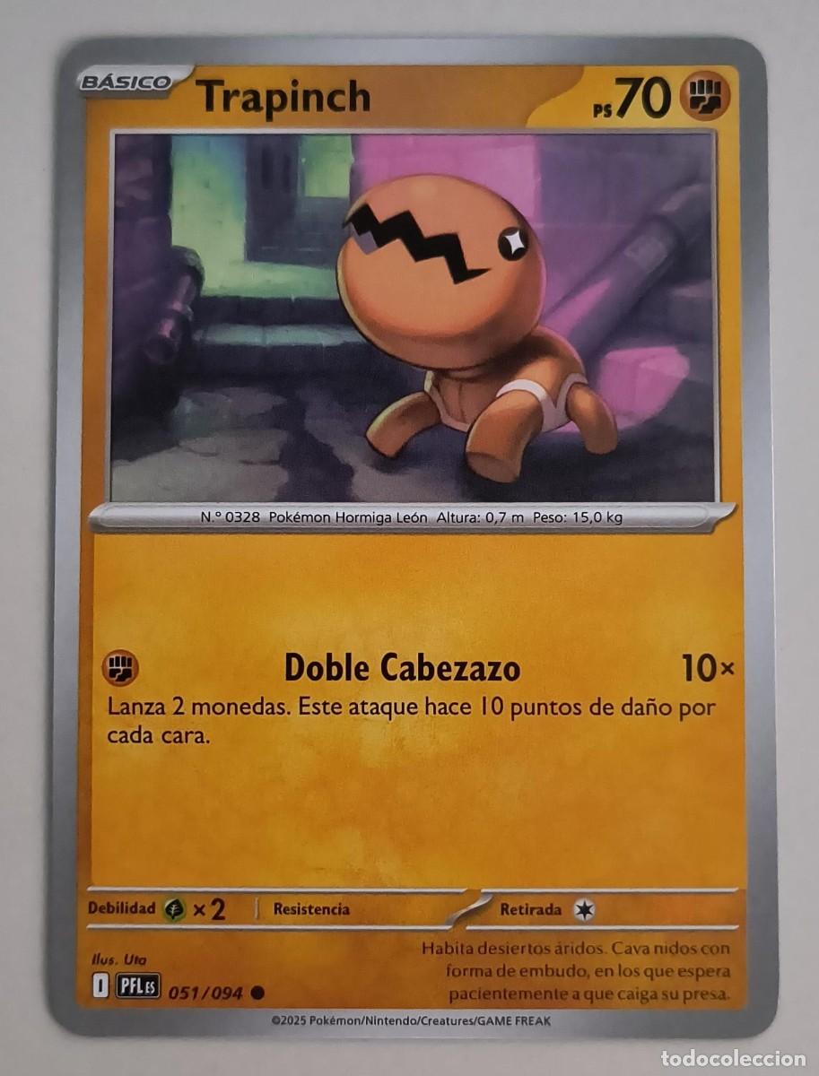 Trading Cards: CARTA POKEMON TRAPINCH 51/94 - ESPA&Ntilde;OL - COLECCION FUEGOS FANTASMALES - TRADING CARDS