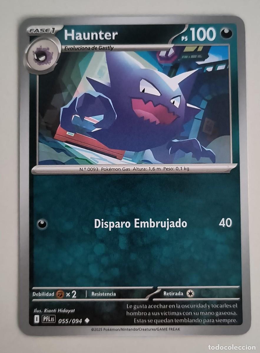 Trading Cards: CARTA POKEMON HAUNTER 55/94 - ESPA&Ntilde;OL - COLECCION FUEGOS FANTASMALES - TRADING CARDS
