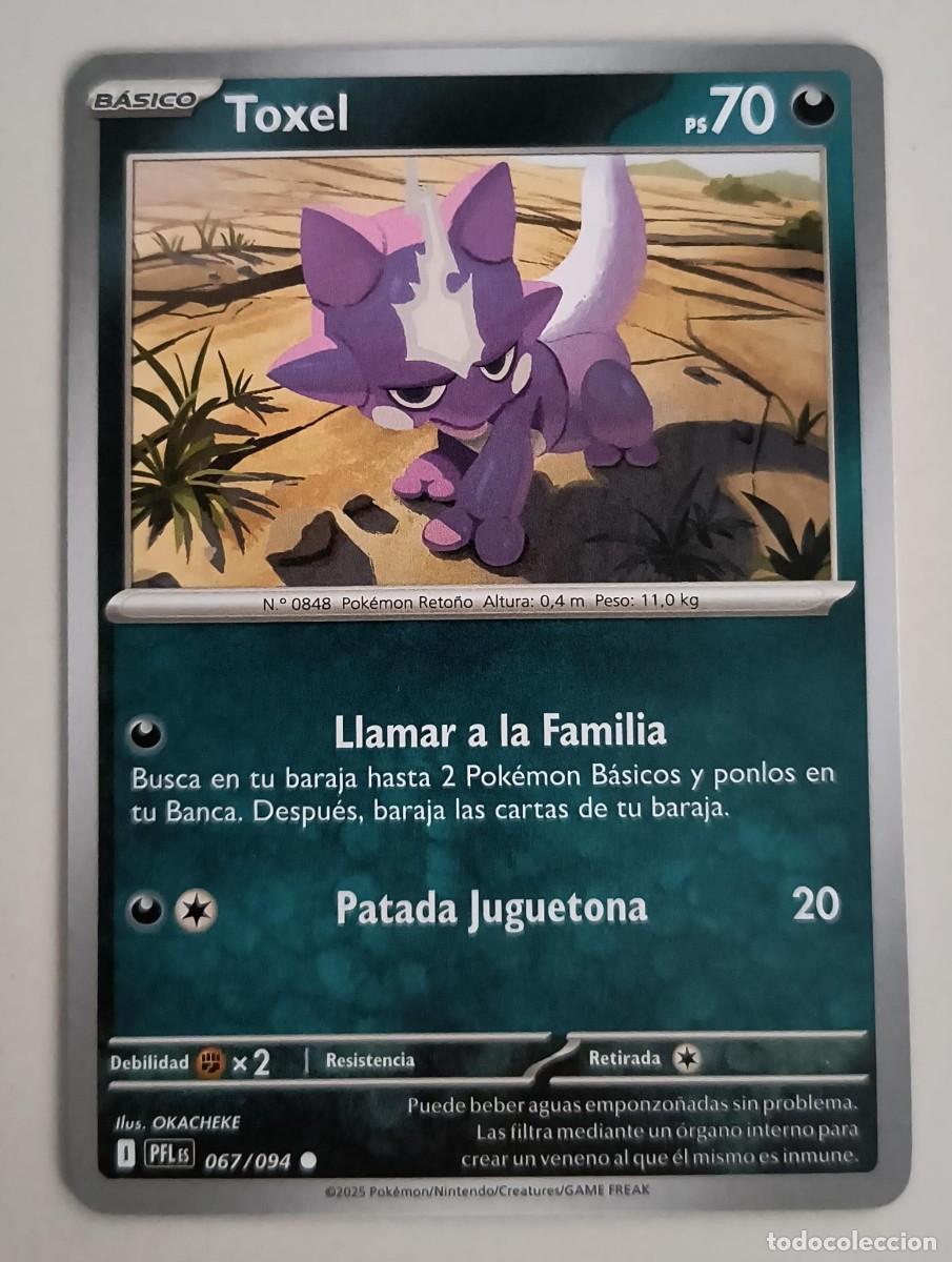Trading Cards: CARTA POKEMON TOXEL 67/94 - ESPA&Ntilde;OL - COLECCION FUEGOS FANTASMALES - TRADING CARDS
