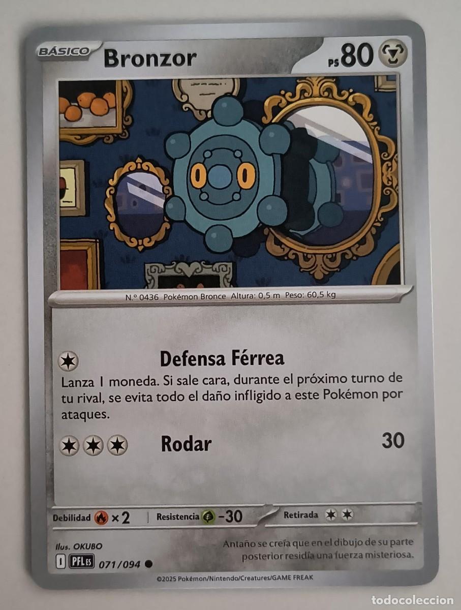 Trading Cards: CARTA POKEMON BRONZOR 71/94 - ESPA&Ntilde;OL - COLECCION FUEGOS FANTASMALES - TRADING CARDS
