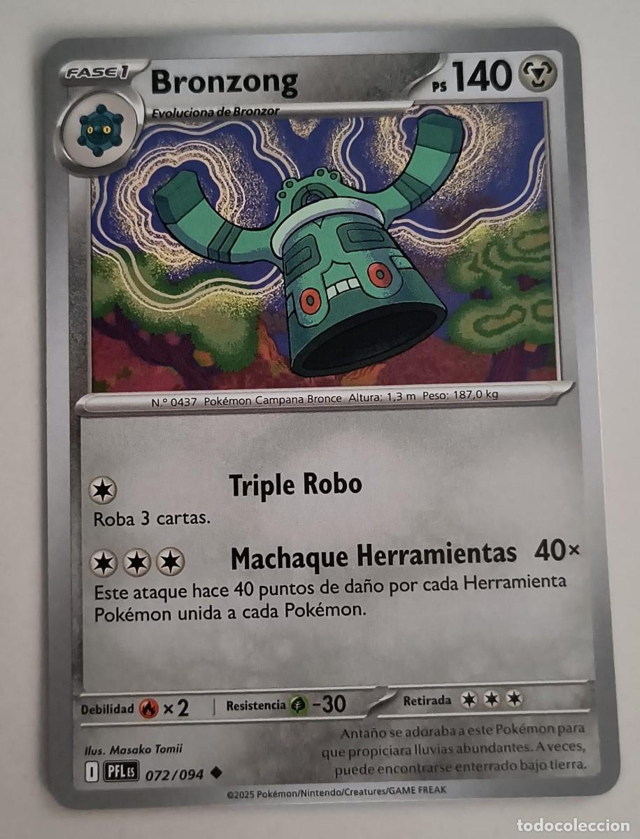 Trading Cards: CARTA POKEMON BRONZONG 72/94 - ESPA&Ntilde;OL - COLECCION FUEGOS FANTASMALES - TRADING CARDS