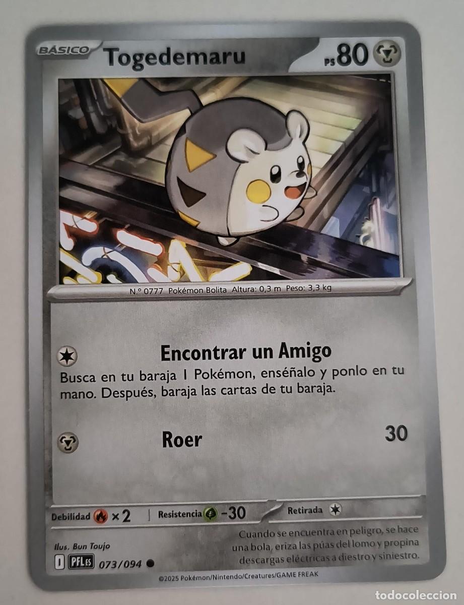 Trading Cards: CARTA POKEMON TOGEDEMARU 73/94 - ESPA&Ntilde;OL - COLECCION FUEGOS FANTASMALES - TRADING CARDS