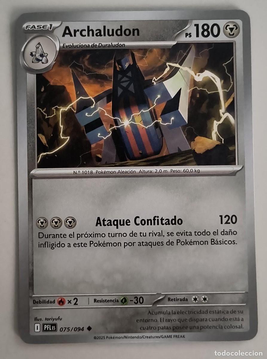 Trading Cards: CARTA POKEMON ARCHALUDON 75/94 - ESPA&Ntilde;OL - COLECCION FUEGOS FANTASMALES - TRADING CARDS