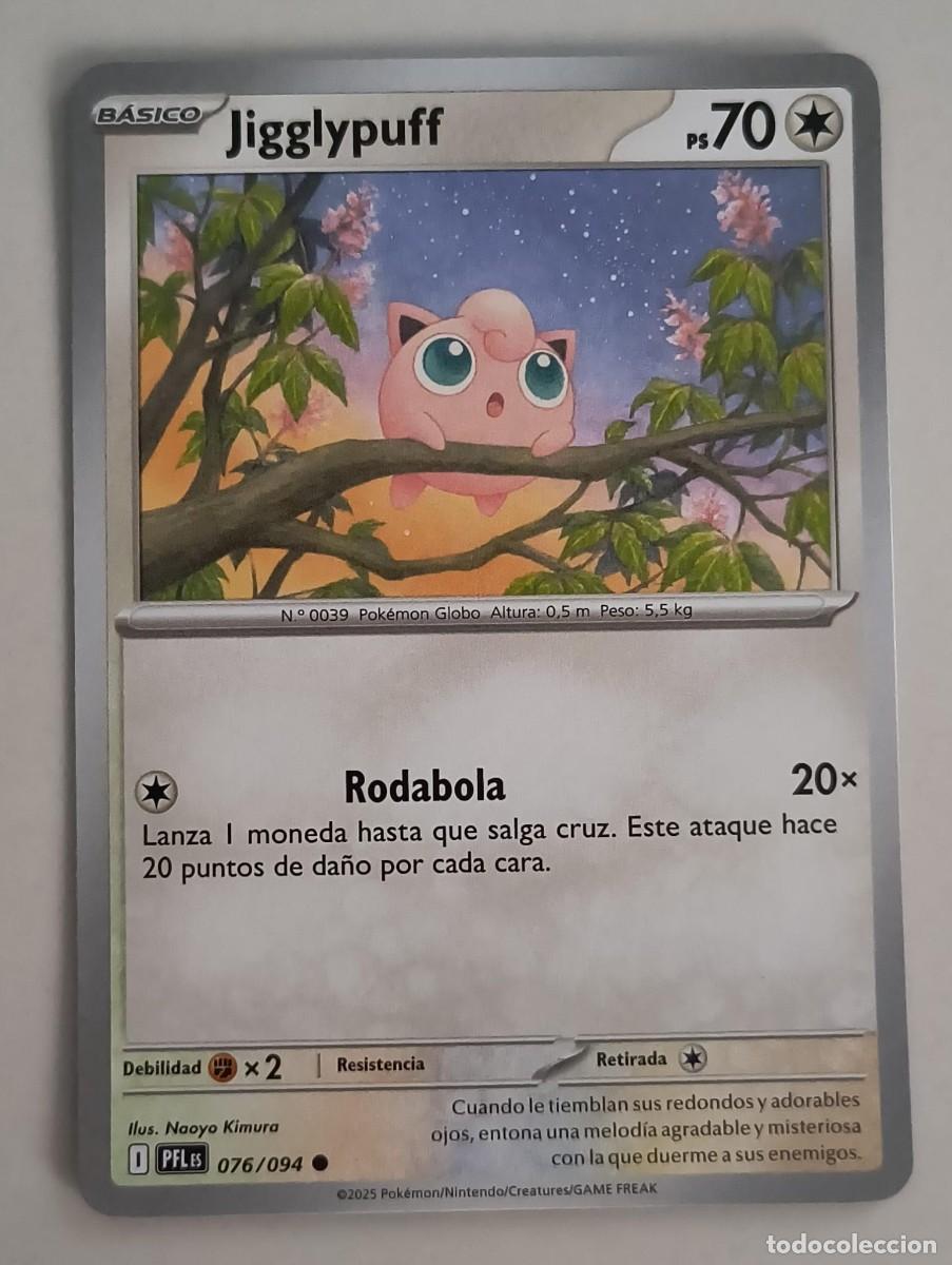Trading Cards: CARTA POKEMON JIGGLYPUFF 76/94 - ESPA&Ntilde;OL - COLECCION FUEGOS FANTASMALES - TRADING CARDS