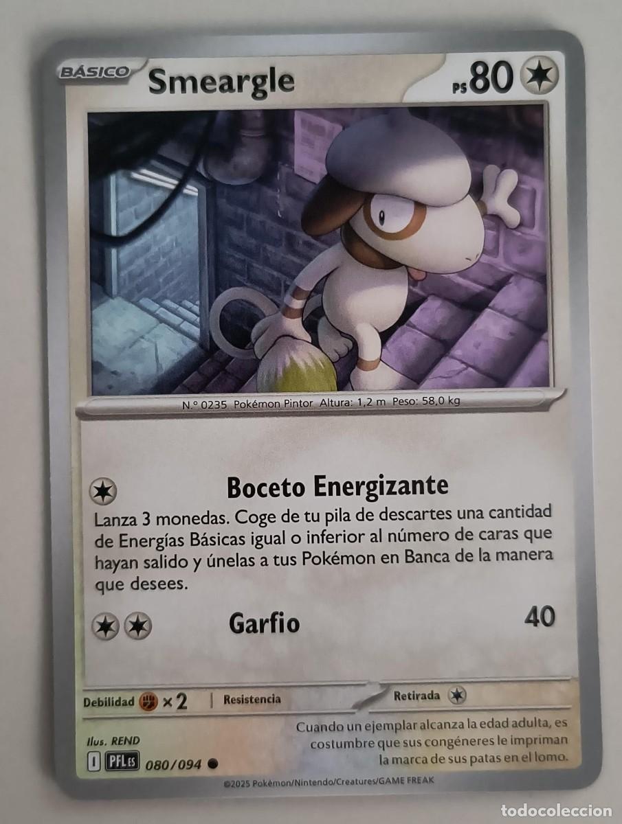 Trading Cards: CARTA POKEMON SMEARGLE 80/94 - ESPA&Ntilde;OL - COLECCION FUEGOS FANTASMALES - TRADING CARDS