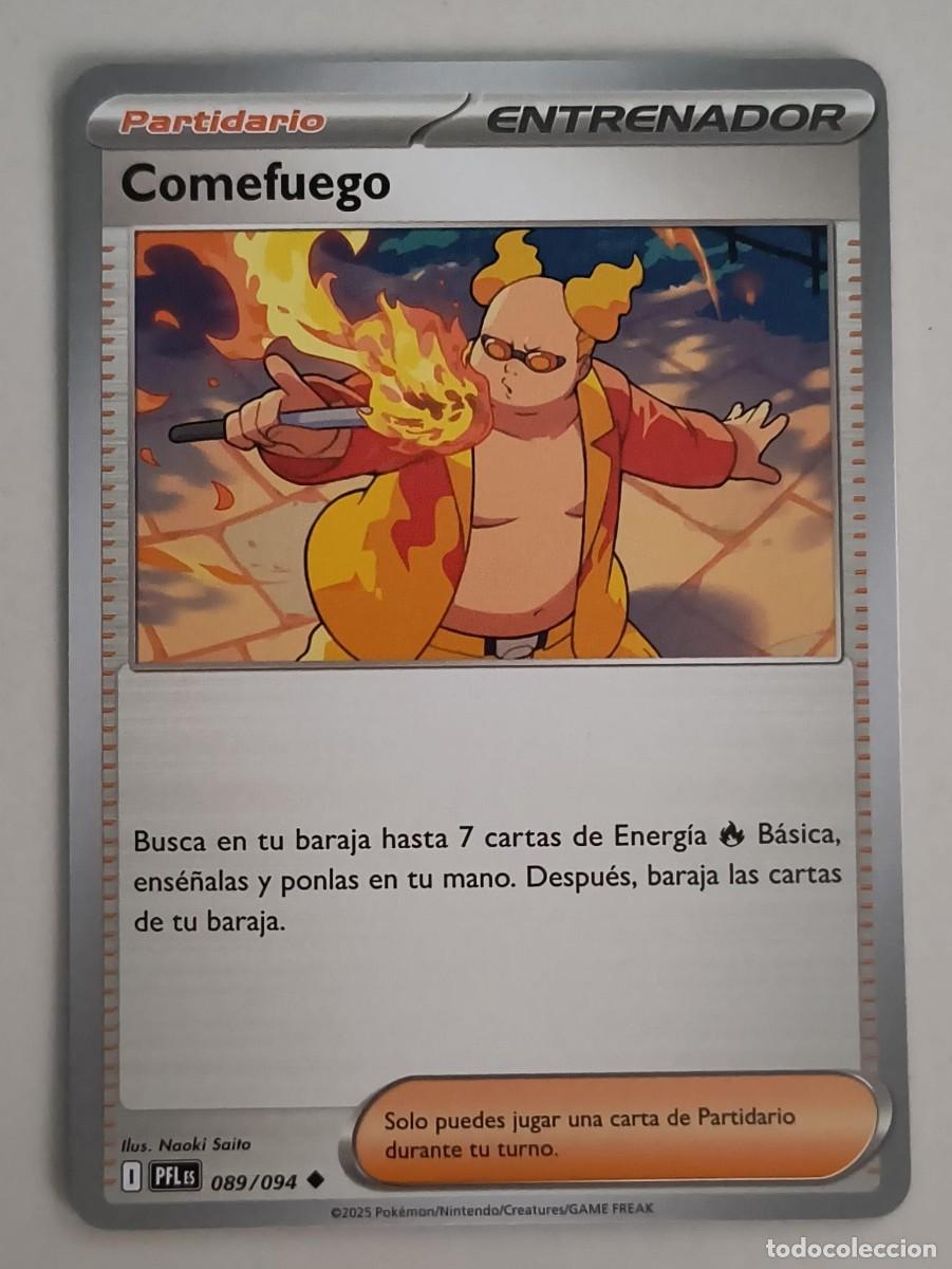 Trading Cards: CARTA POKEMON COMEFUEGO 89/94 - ESPA&Ntilde;OL - COLECCION FUEGOS FANTASMALES - TRADING CARDS