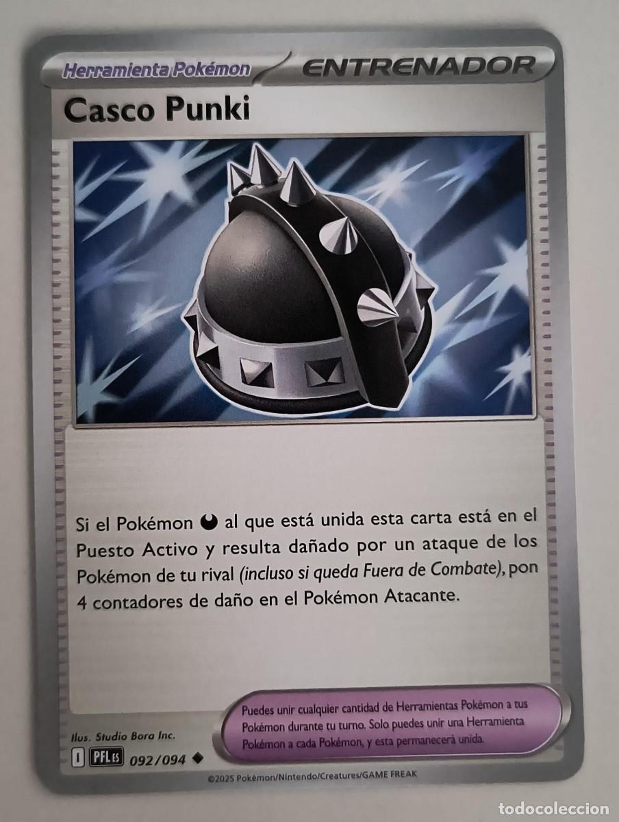 Trading Cards: CARTA POKEMON CASCO PUNKI 92/94 - ESPA&Ntilde;OL - COLECCION FUEGOS FANTASMALES - TRADING CARDS