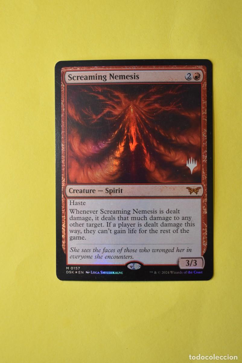 Trading Cards: Carta Magic The Gathering. MTG. Screaming Nemesis. Promo. FOIL. NM. Ingl&eacute;s