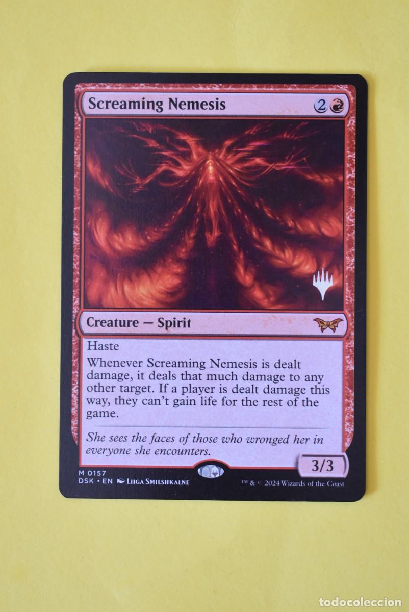 Trading Cards: Carta Magic The Gathering. MTG. Screaming Nemesis. Promo. NM. Ingl&eacute;s