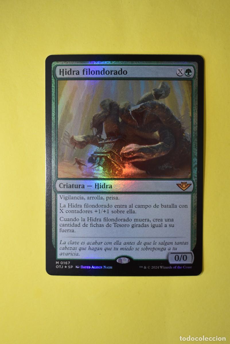 Trading Cards: Carta Magic The Gathering. MTG. Hidra Filondorado. FOIL. NM. Espa&ntilde;ol