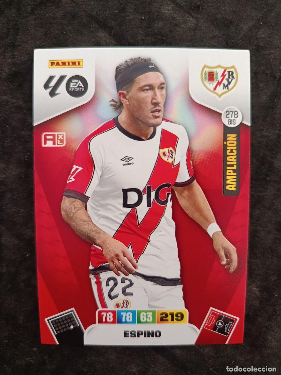 Cartes &agrave; &Eacute;changer: ADRENALYN XL 2025/26. #278 BIS. ESPINO &rdquo;AMPLIACI&Oacute;N&rdquo;. RAYO VALLECANO