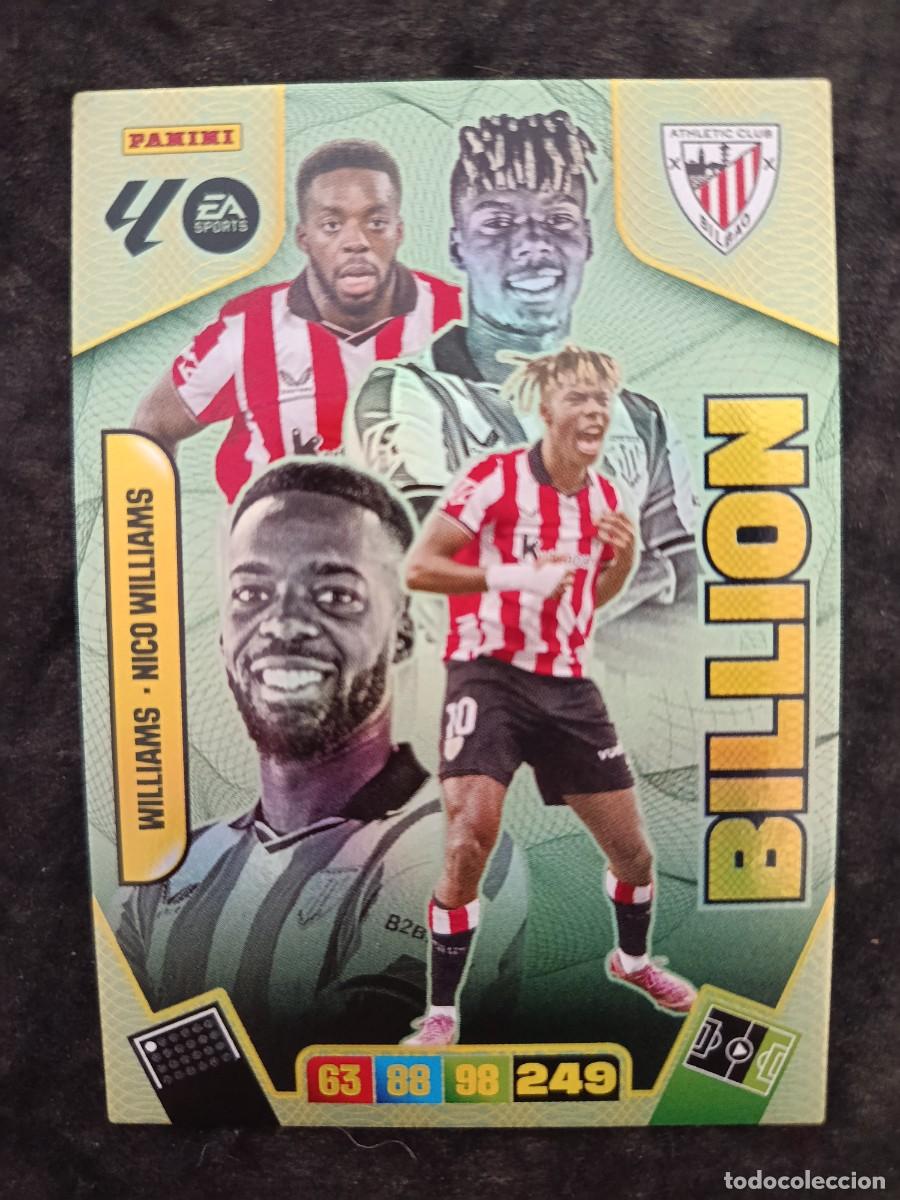 Trading Cards: ADRENALYN XL 2025/26. # &rdquo;BILLION&rdquo; WILLIAMS - NICO WILLIAMS. ATH.BILBAO