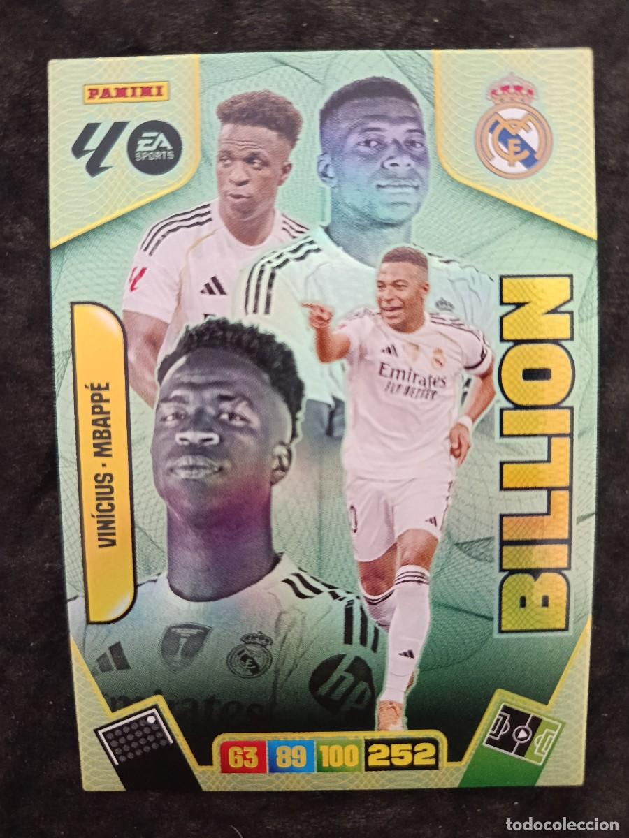 Trading Cards: ADRENALYN XL 2025/26. # &rdquo;BILLION&rdquo; VIN&Iacute;CIUS - MBAPP&Eacute;. R.MADRID